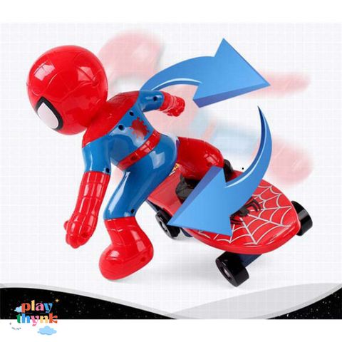 Ván Trượt Người Nhện Phát Sáng PZIPPER - Đồ Chơi Lướt Ván An Toàn Cho Trẻ Em Từ 2 Tuổi, Mô Phỏng Nhân Vật Spider Man