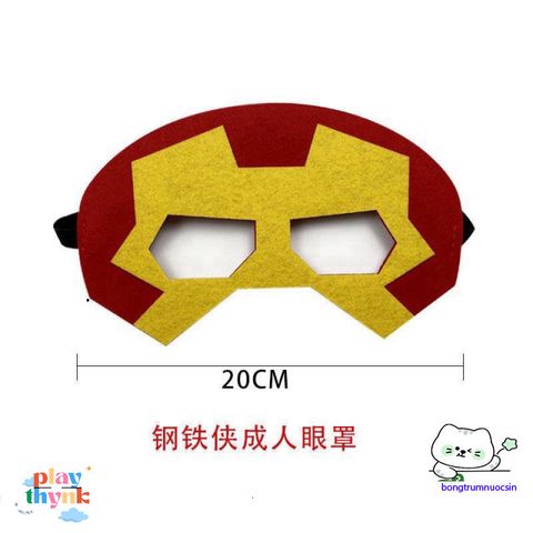 Mặt Nạ Siêu Anh Hùng Cho Bé - Phụ Kiện Hóa Trang Halloween Spider-Man, Iron Man, Batman An Toàn và Thú Vị