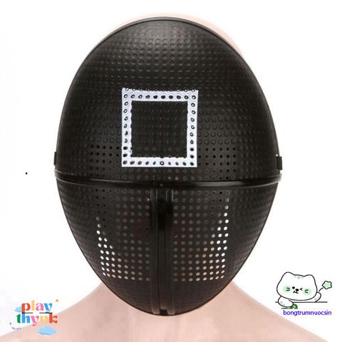 Mặt Nạ Halloween Cosplay Trò Chơi Câu Mực - Đạo Cụ Trang Phục Hình Học Cho Người Hâm Mộ Phim Hàn Quốc