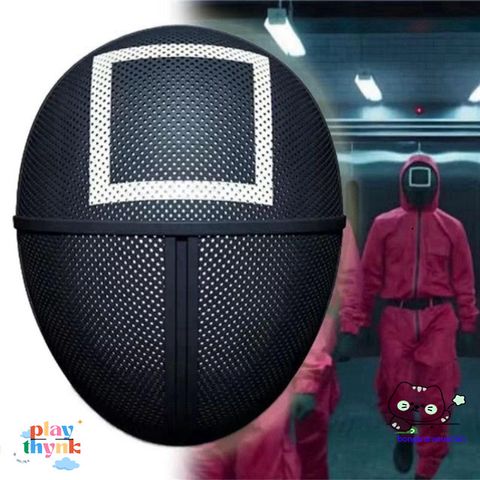 Mặt Nạ Halloween Cosplay Trò Chơi Câu Mực - Đạo Cụ Trang Phục Hình Học Cho Người Hâm Mộ Phim Hàn Quốc