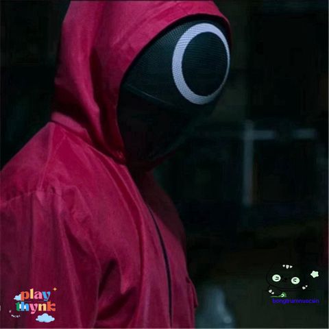 Mặt Nạ Halloween Cosplay Trò Chơi Câu Mực - Đạo Cụ Trang Phục Hình Học Cho Người Hâm Mộ Phim Hàn Quốc