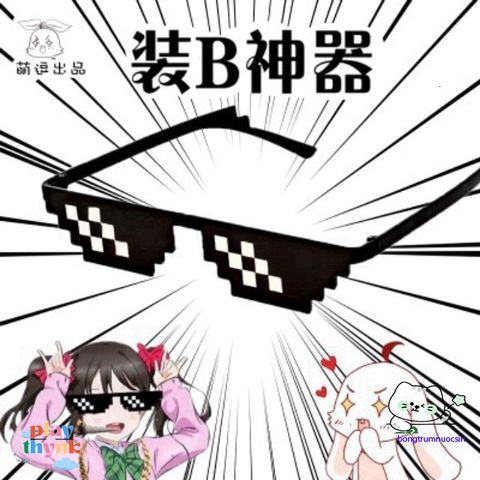Kính Mát Pixel 8 Bit Thời Trang - Kính Chống Tia UV400 Phong Cách Hip-hop Cho Nam Nữ Dự Tiệc
