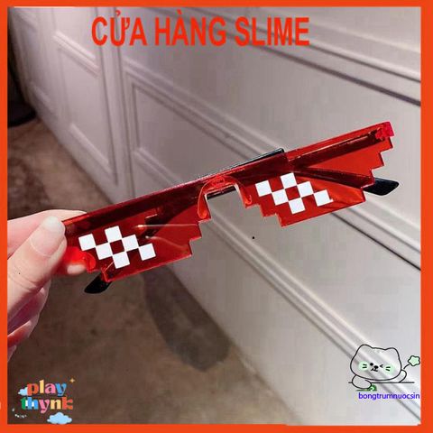 Kính Mắt Thuglife 6 Chấm MINECRAFT - Kiểu Dáng Dễ Thương, Nhiều Màu Sắc, Phong Cách Thời Trang 8bit cho Nam Nữ