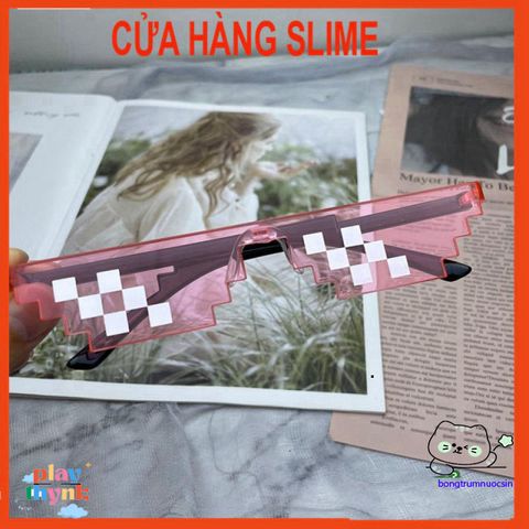 Kính Mắt Thuglife 6 Chấm MINECRAFT - Kiểu Dáng Dễ Thương, Nhiều Màu Sắc, Phong Cách Thời Trang 8bit cho Nam Nữ