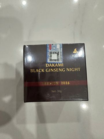 Kem Nám Tàn Nhang Dakami Black Ginseng - Dưỡng Trắng, Cung Cấp Ẩm, Làm Mờ Vết Thâm, Lão Hóa, 30g