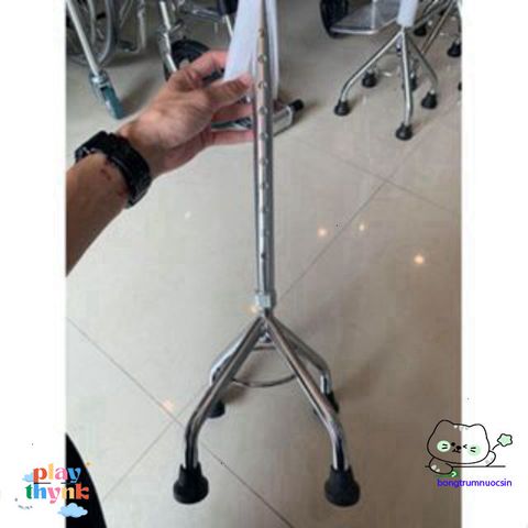 Gậy Tập Đi 4 Chân Lucass B932 Chính Hãng - Điều Chỉnh Chiều Cao Dành Cho Người Già, Người Khuyết Tật, An Toàn Khi Di Chuyển