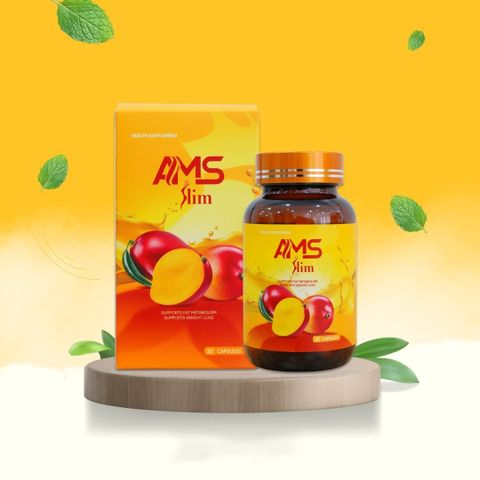 Viên Uống Giảm Cân AMS SLIM Hỗ Trợ Chuyển Hóa Chất Béo - Giảm Cảm Giác Thèm Ăn, Duy Trì Cân Nặng Khỏe Mạnh, 30 Viên