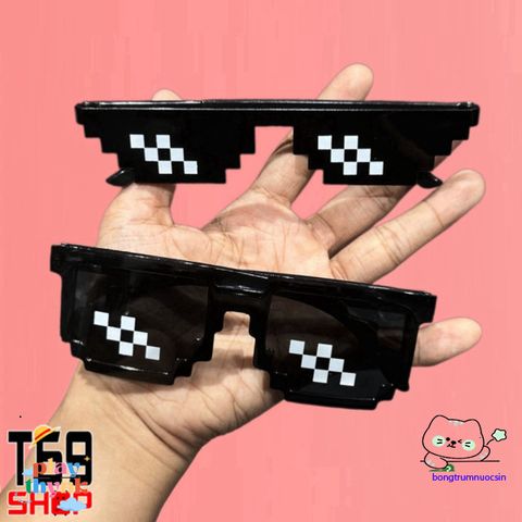 Kính Mát Thug Life - Mặt Kính 6 Chấm Thời Thượng, Kiểu Dáng Ngầu Lòi Cho Sống Ảo - Phụ Kiện Anime, Manga, Game
