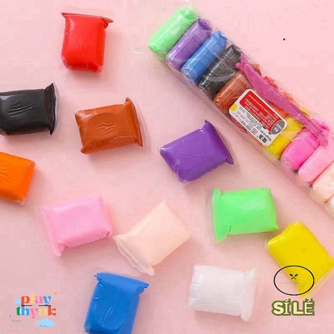 Bộ 12 Màu Đất Sét Nghệ Sĩ Tự Khô - Đồ Chơi Thủ Công Sáng Tạo, An Toàn Cho Trẻ Em, Dụng Cụ Tạo Hình Chất Liệu Siêu Mềm Mịn