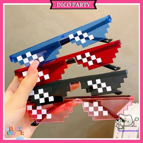 Kính Chụp Ảnh Thug Life 6 Chấm Nhiều Màu - Kính Vui Nhộn Cho Bức Hình Sinh Động Và Cá Tính