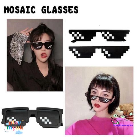 Kính Mát Thug Life 6 Màu - Xu Hướng Minecraft Cá Tính Siêu Ngầu Dành Cho Tất Cả Mọi Người, Phụ Kiện Thời Trang Đẹp Giá Rẻ