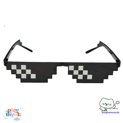 Kính Thug Life 6 Chấm Đen - Phụ Kiện Chơi Game Siêu Ngầu, Thời Trang Cho Gamer, Chống Tia UV, Gọng Gập Gọn
