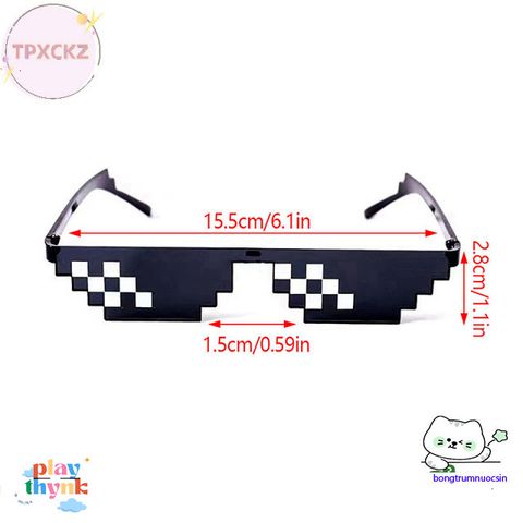 Kính Mát Pixel Robot Retro - Thiết Kế Độc Đáo, Chống UV Hoàn Hảo Dành Cho Game Thủ và Người Yêu Thời Trang