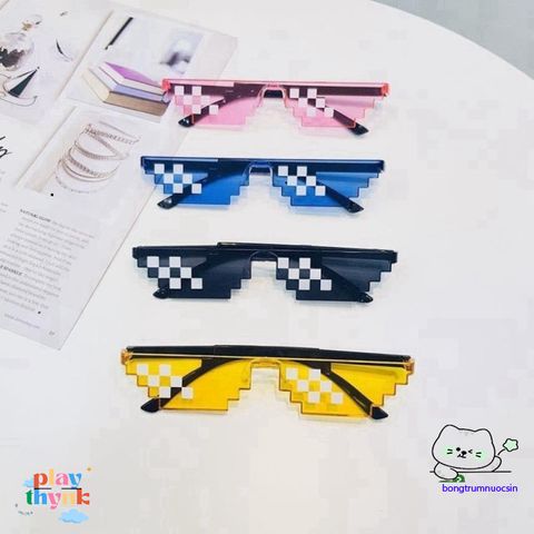 Kính Mắt Thug Life 8bit - Phong Cách Côn Đồ, Chất Lượng Cao, Thời Trang Dễ Thương, Phù Hợp Nam Nữ, Kiểu Dáng Cute, Hot Trend 2018