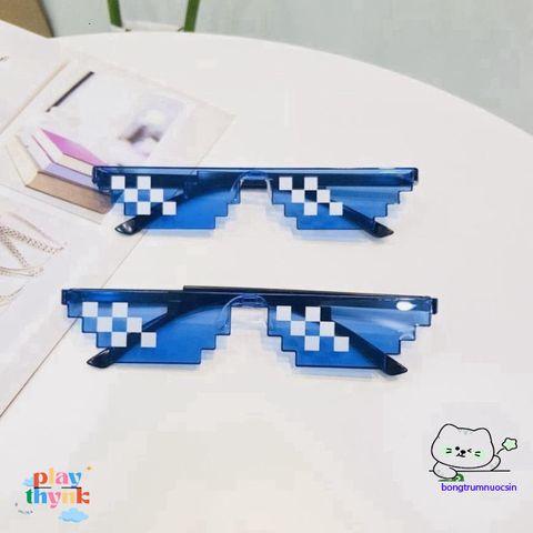 Kính Mắt Thug Life 8bit - Phong Cách Côn Đồ, Chất Lượng Cao, Thời Trang Dễ Thương, Phù Hợp Nam Nữ, Kiểu Dáng Cute, Hot Trend 2018