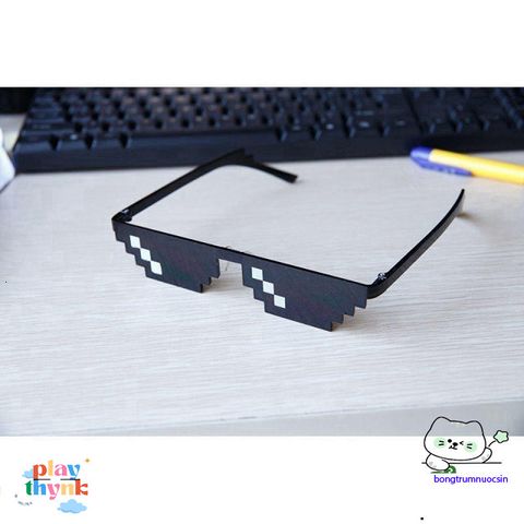 Kính Mắt Thug Life 8bit - Phong Cách Côn Đồ, Chất Lượng Cao, Thời Trang Dễ Thương, Phù Hợp Nam Nữ, Kiểu Dáng Cute, Hot Trend 2018