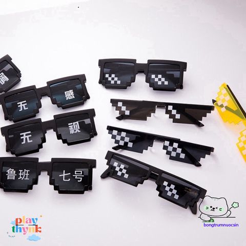 Kính Mát Thug Life 6 Chấm Độc Đáo - Phong Cách Minecraft Năng Động, Thời Trang Giới Trẻ Hót Trend, Chất Lượng Cao