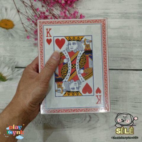 Bộ bài Poker Khổng Lồ A4 - Vật Phẩm Giải Trí Hoàn Hảo, Dễ Cầm Nắm, Thích Hợp Cho Tiệc Tùng và Trình Diễn Nghệ Thuật