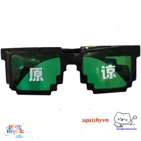 Kính Mát Thug Life Chất Minecraft - Kính Thời Trang Đen Đậm Chất Ngầu Cho Nam Nữ - Phong Cách Siêu Cute