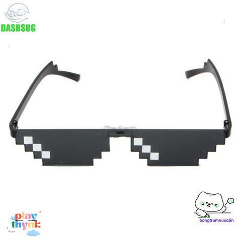 Kính Mát Unisex Pixelated Thực Adorable - Phong Cách Thời Trang Chất Lượng Cao Cho Nam Nữ, Kính Râm Hài Hước Cho Game Thủ