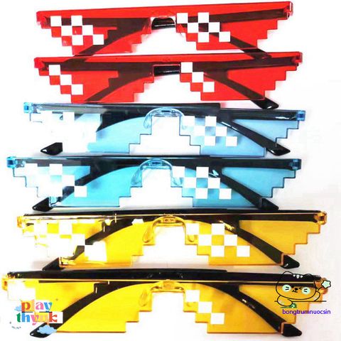 Kính Mát Thug Life Đa Giác Pixel Siêu Dễ Thương - Kính Râm Chất Lượng Cao Thời Trang Cho Nam Nữ