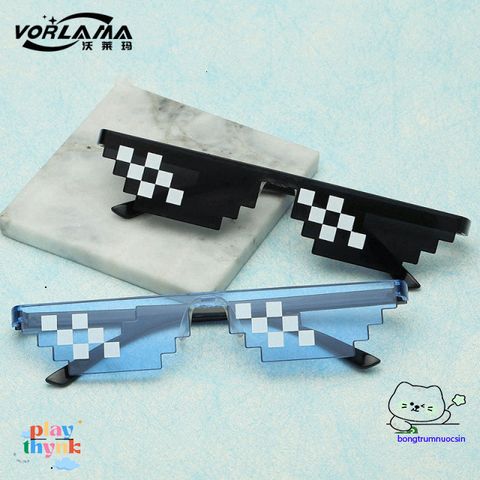 Kính Mát Thug Life Đa Giác Pixel Siêu Dễ Thương - Kính Râm Chất Lượng Cao Thời Trang Cho Nam Nữ