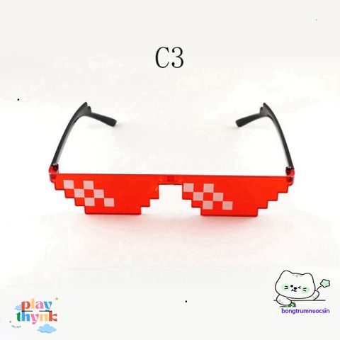 Kính Râm Thuglife 6 Chấm MINECRAFT - Phong Cách Thời Trang Độc Đáo Cho Nam Nữ, Kính Chống Nắng Ngoài Trời