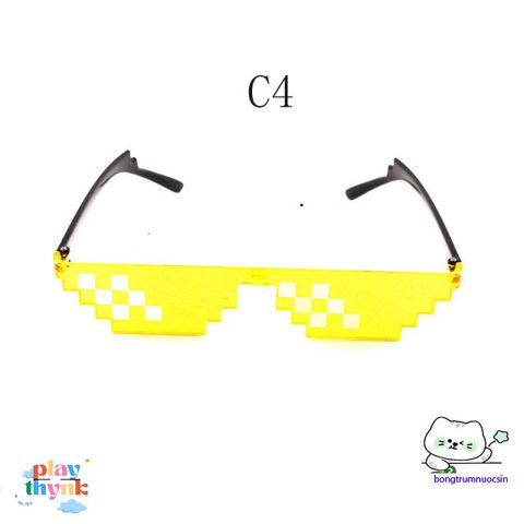 Kính Râm Thuglife 6 Chấm MINECRAFT - Phong Cách Thời Trang Độc Đáo Cho Nam Nữ, Kính Chống Nắng Ngoài Trời