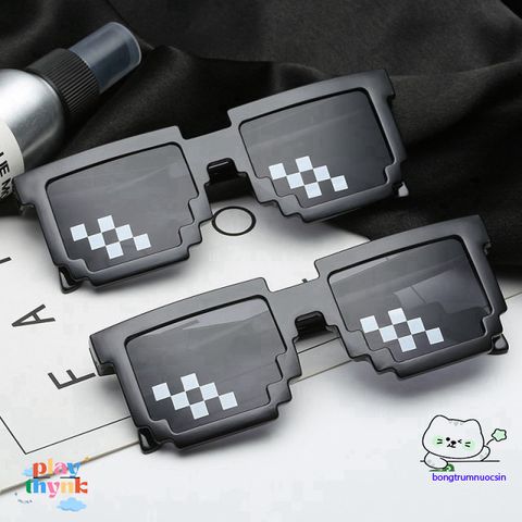 Kính Mát Thug Life 6 Chấm - Phụ Kiện Siêu Ngầu Cho Gamer Đam Mê Minecraft - Thể Hiện Cá Tính Vượt Trội