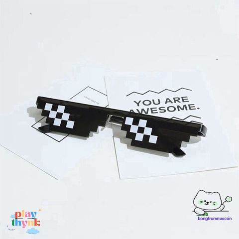Kính Mát Thug Life 6 Chấm - Phụ Kiện Siêu Ngầu Cho Gamer Đam Mê Minecraft - Thể Hiện Cá Tính Vượt Trội