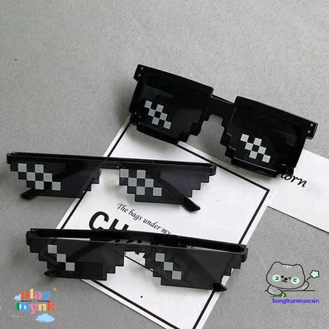 Kính Mát Mosaic Punk Thug Life - Kính Chống UV400, Cá Tính Vui Nhộn Cho Tiệc Tùng và Khiêu Vũ Disco