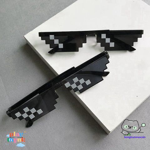 Kính Mát Mosaic Punk Thug Life - Kính Chống UV400, Cá Tính Vui Nhộn Cho Tiệc Tùng và Khiêu Vũ Disco