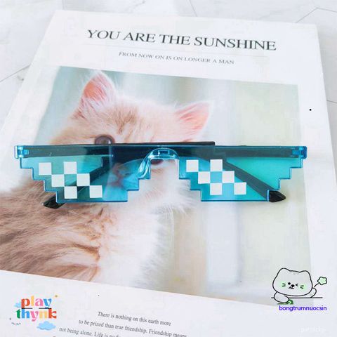 Kính Mắt Thug Life 6 Chấm Đầy Màu Sắc - Kính Mát Disco Thời Trang, Phong Cách Năng Động, Chống Chói UV400