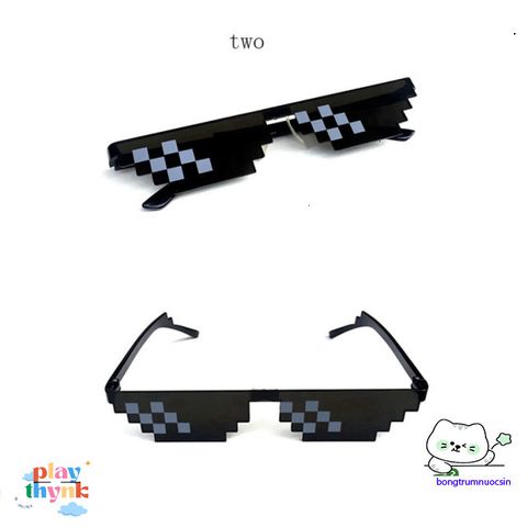 Kính Mát Thug Life 8 Bit - Kính Râm Chống UV400, Phong Cách Trẻ Trung, Quà Tặng Hoàn Hảo Cho Game Thủ và Fan Hâm Mộ