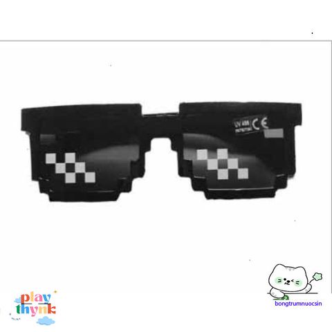 Kính Mosaics Thug Life - Mắt Kính Pixelated Hip Hop Độc Đáo Dành Cho Nam Nữ, UV400 Chống Tia UV