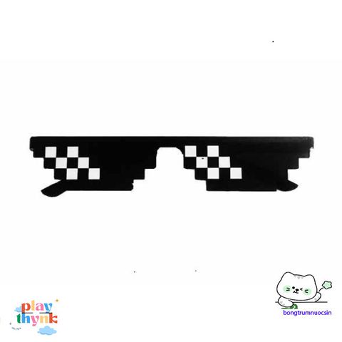 Kính Mosaics Thug Life - Mắt Kính Pixelated Hip Hop Độc Đáo Dành Cho Nam Nữ, UV400 Chống Tia UV