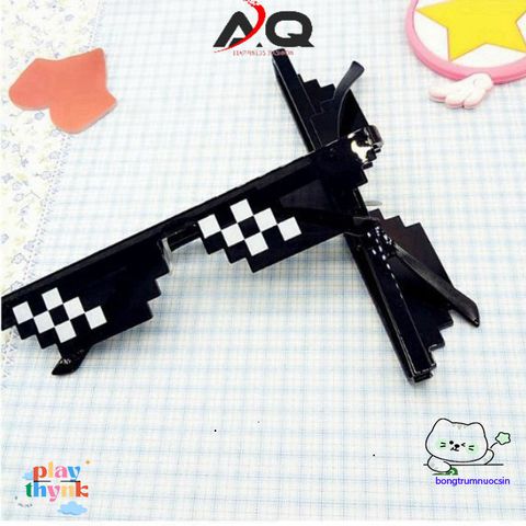 Kính Mắt Thug Life Minecraft - Kính Thời Trang Hot Gen Z, Kiểu Dáng Cute, Chống Bụi - Phụ Kiện Độc Đáo cho Tín Đồ Gamers