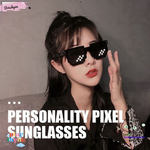 Kính Mosaics Thug Life - Kính Mắt Phong Cách Độc Đáo Pixel Disco Chống UV400 Cho Nam Nữ, Thời Trang, Vui Nhộn