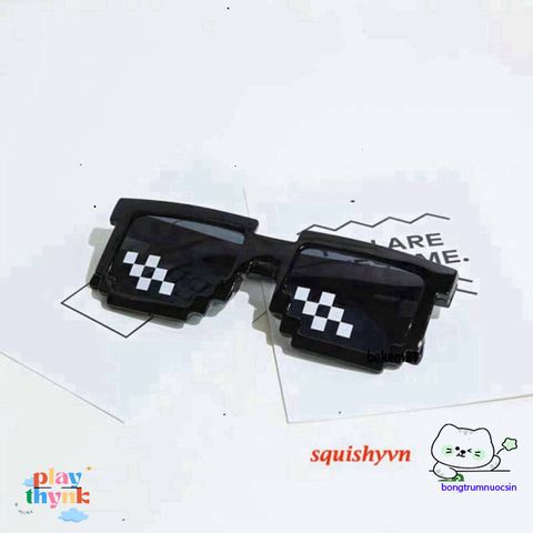 Kính Mắt Thug Life Phong Cách Minecraft - Thời Trang Nam Nữ Cao Cấp, Chống UV, Chất Lượng Bền Bỉ