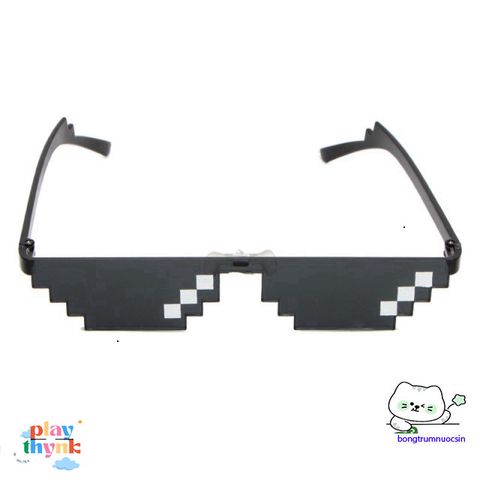 Kính Mát Đen Thug Pixel – Kính Râm Meme 