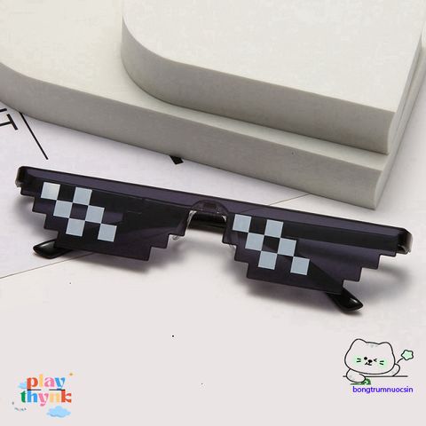 Kính Mát Thug Life Minecraft Nhiều Màu – Phụ Kiện Siêu Ngầu Dành Cho Gamers, Kính Mắt Thời Trang Hiện Đại