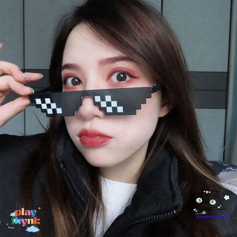 Kính Thug Life 6 Chấm - Kính Mắt Độc Đáo Cho Game Thủ, Phụ Kiện Minecraft Siêu Ngầu, Thể Hiện Cá Tính Gamer