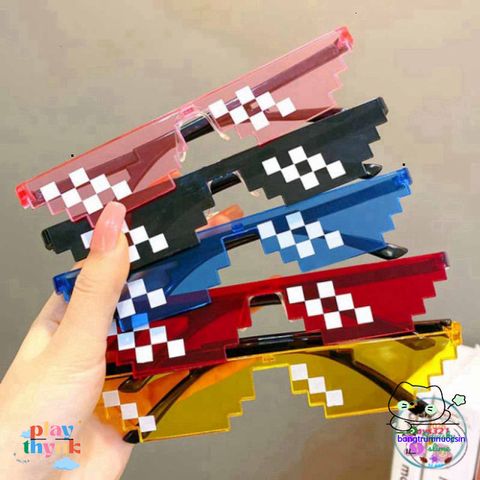 Kính Mắt Thuglife 6 Chấm MINECRAFT - Phong Cách 8BIT Thời Trang Cho Nam Nữ, Bảo Vệ Mắt Trong Mùa Hè Sôi Động