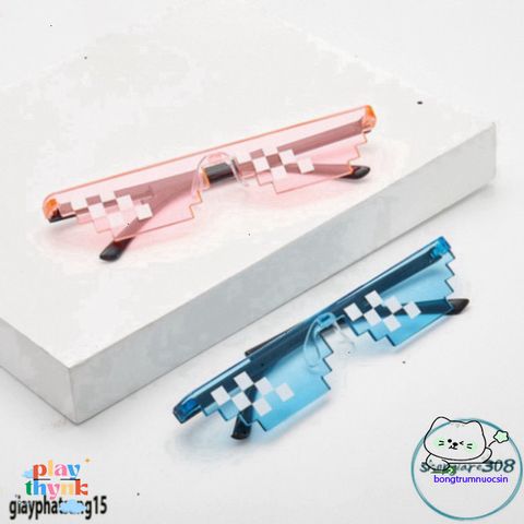 Kính Thug Life 8Bit Nhiều Màu - Phụ Kiện Chụp Hình TikTok, Thời Trang Cá Tính, Hàng Chất Lượng Cao, Phù Hợp Cho Tất Cả