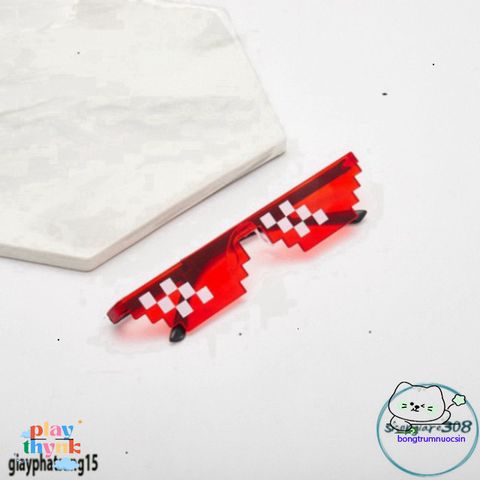 Kính Thug Life 8Bit Nhiều Màu - Phụ Kiện Chụp Hình TikTok, Thời Trang Cá Tính, Hàng Chất Lượng Cao, Phù Hợp Cho Tất Cả