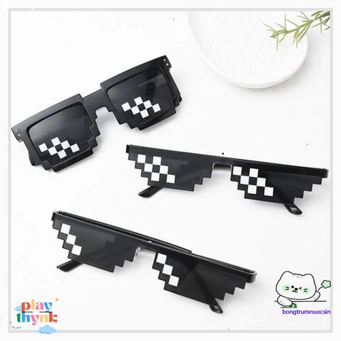 Kính Mát Thời Trang Unisex Thug Life - Kính Râm Cá Tính Chống UV400 Cho Dịp Tiệc Tùng và Vũ Trường