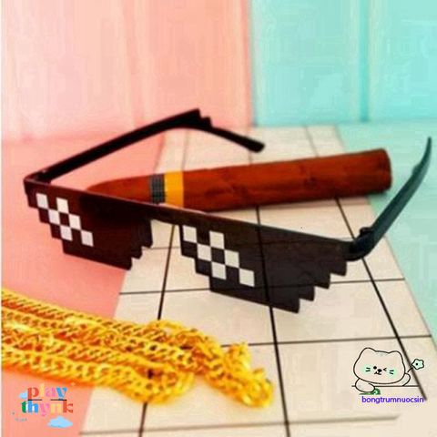 Kính Mát Thug Life Phong Cách Thời Trang Unisex - Kính Đeo Vui Nhộn Cho Party và Game Thủ