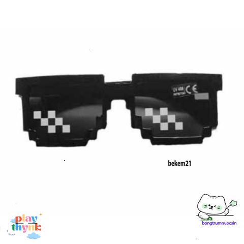 Kính Râm 8 Bit Thug Life Minecraft - Kính Tiệc Unisex Chất Lượng Cao Dành Cho Trẻ Em và Người Lớn, Món Quà Độc Đáo