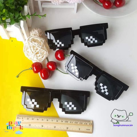 Kính Râm Thug Life Minecraft - Phụ Kiện Thời Trang Cá Tính Cho Game Thủ, Bảo Vệ Mắt Chống Nắng Tuyệt Đỉnh