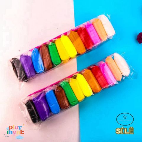 Combo 12 Đất Sét Tự Khô Nhật Bản SMARTKIDS - Đất Nặn An Toàn, Siêu Nhẹ Dành Cho Trẻ Em Làm Butter Slime Sáng Tạo